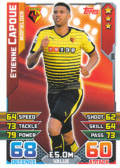Etienne Capoue Watford 2015/16 Topps Match Attax #315