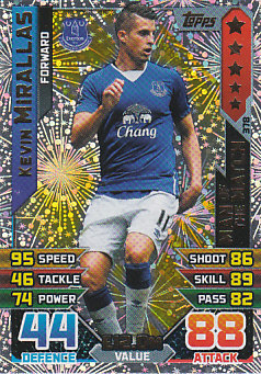 Kevin Mirallas Everton 2015/16 Topps Match Attax Man of the Match #378