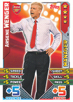 Arsene Wenger Arsenal 2015/16 Topps Match Attax Manager #M02