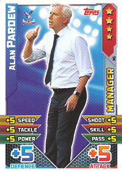 Alan Pardew Crystal Palace 2015/16 Topps Match Attax Manager #M05