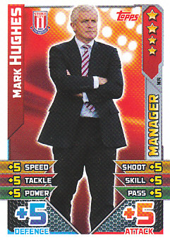 Mark Hughes Stoke City 2015/16 Topps Match Attax Manager #M14