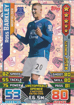 Ross Barkley Everton 2015/16 Topps Match Attax Magic Moments #MM01