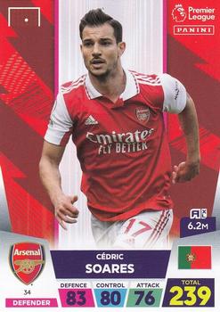 Cedric Soares Arsenal Panini Adrenalyn XL Premier League 2022/23 #34
