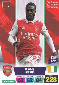 Nicolas Pepe Arsenal Panini Adrenalyn XL Premier League 2022/23 #43
