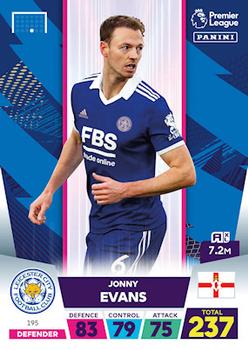 Jonny Evans Leicester City Panini Adrenalyn XL Premier League 2022/23 #195