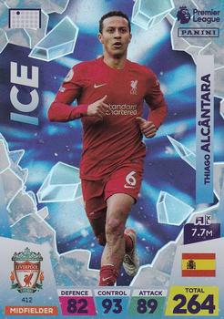 Thiago Alcantara Liverpool Panini Adrenalyn XL Premier League 2022/23 Ice #412