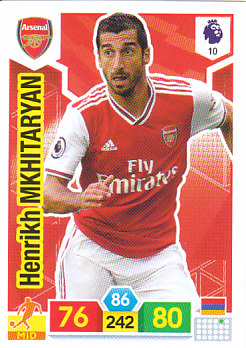 Henrikh Mkhitaryan Arsenal 2019/20 Panini Adrenalyn XL #10