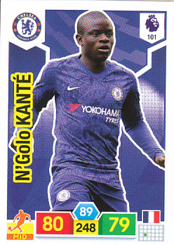 N'Golo Kante Chelsea 2019/20 Panini Adrenalyn XL #101