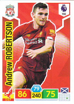 Andrew Robertson Liverpool 2019/20 Panini Adrenalyn XL #166