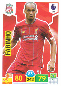 Fabinho Liverpool 2019/20 Panini Adrenalyn XL #174