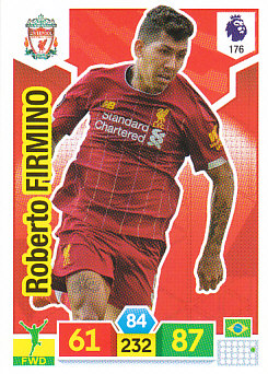 Roberto Firmino Liverpool 2019/20 Panini Adrenalyn XL #176