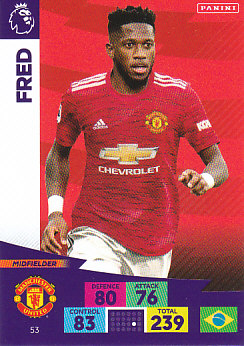 Fred Manchester United 2020/21 Panini Adrenalyn XL #53