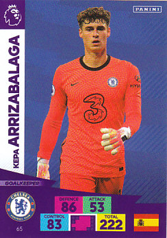 Kepa Arrizabalaga Chelsea 2020/21 Panini Adrenalyn XL #65