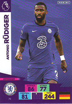 Antonio Rudiger Chelsea 2020/21 Panini Adrenalyn XL #70