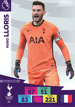 Hugo Lloris Tottenham Hotspur 2020/21 Panini Adrenalyn XL #83