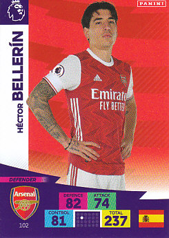 Hector Bellerin Arsenal 2020/21 Panini Adrenalyn XL #102