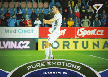Lukas Sadilek Slovacko SportZoo FORTUNA:LIGA 2021/22 2. serie Pure Emotions #PE-01