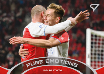 Jan Kuchta Slavia Praha SportZoo FORTUNA:LIGA 2021/22 2. serie Pure Emotions #PE-18