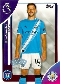 Nico Gonzalez Manchester City Topps Premier League 2026  #187