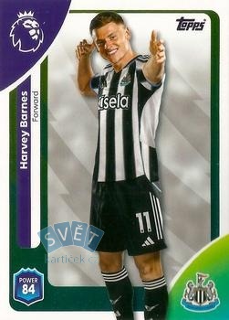 Harvey Barnes Newcastle United Topps Premier League 2026  #229