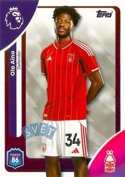 Ola Aina Nottingham Forest Topps Premier League 2026  #238