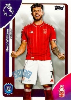 Neco Williams Nottingham Forest Topps Premier League 2026  #240