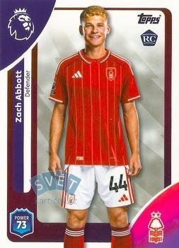 Zach Abbott Nottingham Forest Topps Premier League 2026  #241