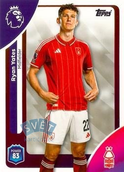 Ryan Yates Nottingham Forest Topps Premier League 2026  #242