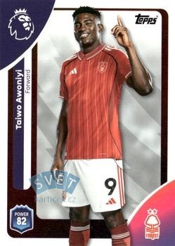 Taiwo Awoniyi Nottingham Forest Topps Premier League 2026  #248