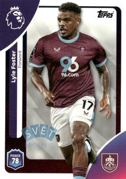 Lyle Foster Burnley Topps Premier League 2026  #318