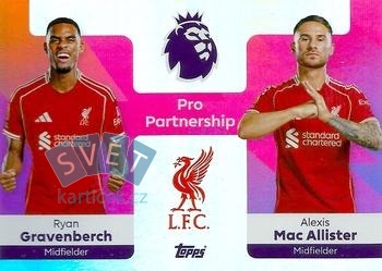 Ryan Gravenberch / Alexis Mac Allister Liverpool Topps Premier League 2026 Pro Partnership #371