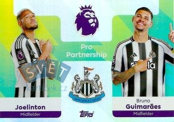 Bruno Guimaraes / Joelinton Newcastle United Topps Premier League 2026 Pro Partnership #374