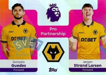 Goncalo Guedes / Jorgen Strand Larsen Wolverhampton Wanderers Topps Premier League 2026 Pro Partnership #378