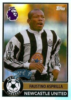 Faustino Asprilla Newcastle United Topps Premier League 2026 Retro Threads #394