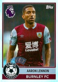 Aaron Lennon Burnley Topps Premier League 2026 Retro Threads #399