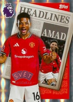 Amad Manchester United Topps Premier League 2026 Headlines #448