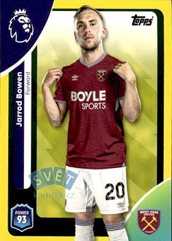 Jarrod Bowen West Ham United Topps Premier League 2026 Yellow Parallel #284