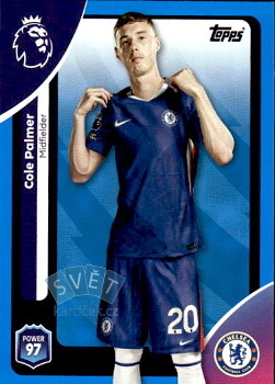 Cole Palmer Chelsea Topps Premier League 2026 Blue Parallel #100