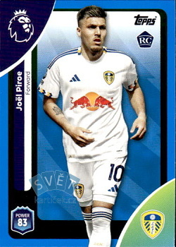 Joel Piroe Leeds United Topps Premier League 2026 Blue Parallel #339