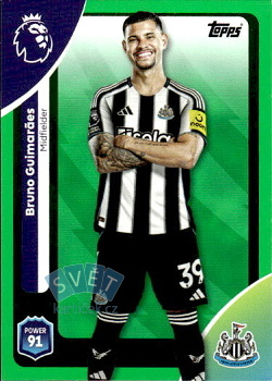 Bruno Guimaraes Newcastle United Topps Premier League 2026 Green Parallel #227