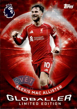 Alexis Mac Allister Liverpool Topps Premier League 2026 Limited Edition / Globaller #WC3