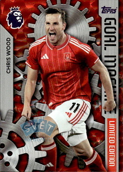 Chris Wood Nottingham Forest Topps Premier League 2026 Limited Edition / Goal Machine #GM3