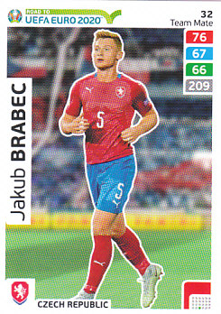 Jakub Brabec Czech Republic Panini Road to EURO 2020 #32
