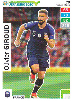 Olivier Giroud France Panini Road to EURO 2020 #79