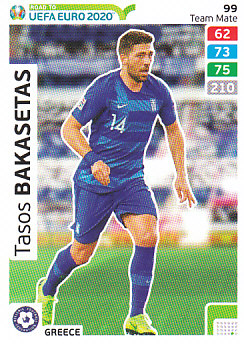 Tasos Bakasetas Greece Panini Road to EURO 2020 #99