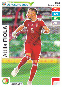 Attila Fiola Hungary Panini Road to EURO 2020 #104