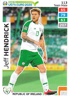 Jeff Hendrick Republic of Ireland Panini Road to EURO 2020 #113