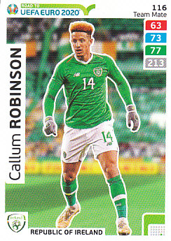 Callum Robinson Republic of Ireland Panini Road to EURO 2020 #116