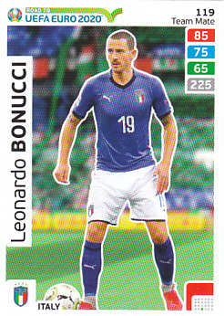 Leonardo Bonucci Italy Panini Road to EURO 2020 #119