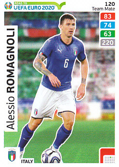 Alessio Romagnoli Italy Panini Road to EURO 2020 #120